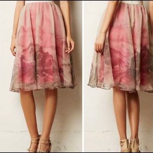 Anthropologie Moulinette Soeurs dreamy skirt